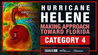 BREAKING HELENE UP TO CATEGORY 4  Major Hurricane Reaches Tampa Bay QampA on Tracking the Tropics [upl. by Hertz]