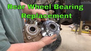 GMC Acadia Chevy Traverse Buick Enclave Rear Wheel Bearing Replacement [upl. by Whitelaw]