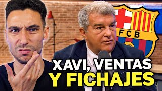 LAPORTA HABLA de POSIBLES FICHAJES VENTAS y CONTINUIDAD de los JOAOS ¿POR QUÉ ECHO a XAVI [upl. by Cirted884]