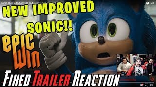 Sonic The Hedgehog NEW IMPROVED FIXED Trailer  Angry Reaction [upl. by Crispin703]