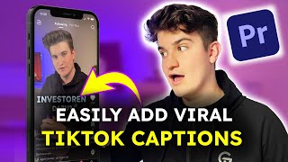 How To Add Viral TikTok Captions Premiere Pro [upl. by Paff43]