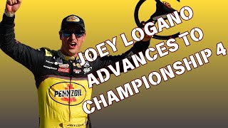 Joey Logano wins Las Vegas a spot in the Championship 4 [upl. by Kale289]