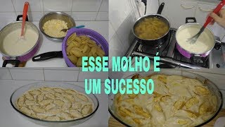 COMO FAZER MOLHO BRANCO BECHAMEL O MEU É UM SUCESSO conchiglione [upl. by Ys]