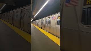 R160B Siemens R Train Arriving At Prospect Ave train nyctsubway rtrain r160 [upl. by Ahsaetal]