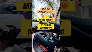 R9 RACING GENERATION EXHAUST WITH OR WITHOUT DB KILLER IN DOMINAR 400 ❤️‍🔥 FIRST ON YOUTUBE 🔥yt [upl. by Ivanna]