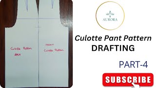 Culotte Pant Pattern Part4 [upl. by Bay]