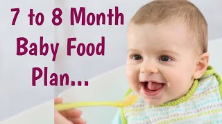 7 to 8 month baby food chart in tamil  Food Plan for 7 to 8 month baby [upl. by Ydna]