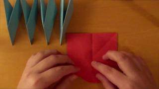 Origami How to Make a Transforming Ninja Star 8Pointed [upl. by Nidroj374]