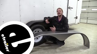 etrailer Tandem Axle Trailer Fenders Review and Installation [upl. by Soiritos218]