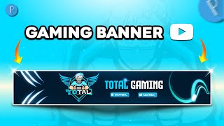 How to Make Youtube Channel Banner in Pixellab  Gaming Banner Tutorial  Gaming Banner [upl. by Prem]