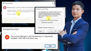 Khắc phục lỗi Network License Not Available khi cài REVIT 2022 REVIT 2023 REVIT 2024  Cách 1 [upl. by Seravart414]