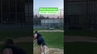 Baseball Pitch Overlay FastballForkballSplitter [upl. by Ecnahc]