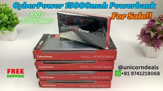 CyberPower 15000mah Power bank for sale Rs999 Mrp Rs3599  Stock piece NEW  100 15000mah [upl. by Leiad]