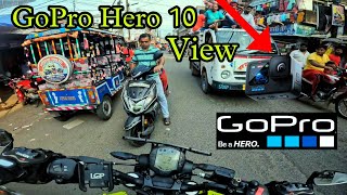 My New GoPro Hero 10 Unboxing amp Review  Best Camera For Moto Vlogging [upl. by Atteirneh]