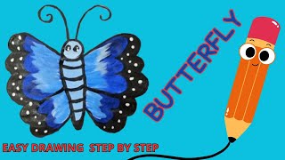 BUTTERFLY DRAWING VIDEO [upl. by Engracia89]