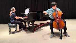 TheChanClan Tarantella op 23 by William Henry Squire  Davids 2024 Spring Cello Recital [upl. by Ehsrop]