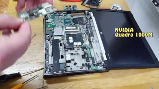 HP Elitebook 8570w replacement graphics card замена видеокарты FirePro M4000NVIDIA 1000M [upl. by Westleigh]