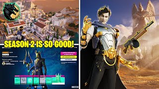 Everything NEW in Fortnite Season 2 Map Battle Pass Chapter 5 Gameplay [upl. by Alleris]