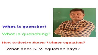 QuenchingDerive Stern  Volmer equation [upl. by Novelc917]