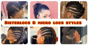 Sisterlocks are a small type of locs which are thinner Sisterlocks Styles how to care for them [upl. by Ecirrehs]