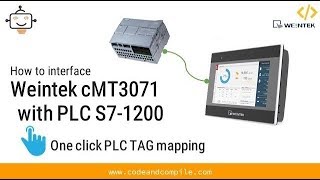 Lesson 2 Interfacing Weintek HMI with Siemens PLC [upl. by Mandle725]