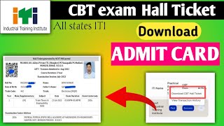 How to download ITI 2024 Admit card  CBT exam hall ticket download kaise kare  ncvt [upl. by Xino947]