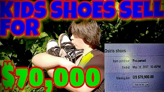 KIDS SHOES SELL ON EBAY FOR 70000 [upl. by Nap303]