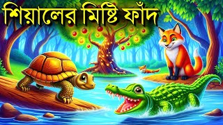 শিয়ালের ফাঁদে কুমির জয় করল কচ্ছপ  Crocodile Trapped by the Fox Tortoise Wins the Race Golpo [upl. by Ealasaid]