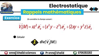 Divergence dun champ vecteur divV [upl. by Curren]