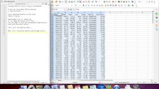 Average monthly return for a stock using a spreadsheet [upl. by Canada]