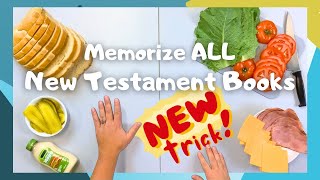 NEW Sandwich Memorization Method  New Testament Books of the Bible Song [upl. by Onifur]