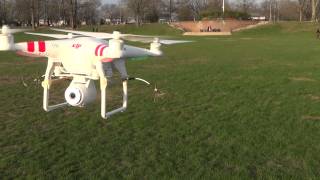 Phantom 2 Vision with TMotor MN2214 v2 Perfect Hover in the wind [upl. by Atived]