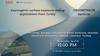 Cosmogenic surface exposure dating applications from Turkey [upl. by Lilyan148]