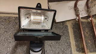 ReplaceConvert Floodlight Halogen Bulb With LED Bulb [upl. by Atinaw589]