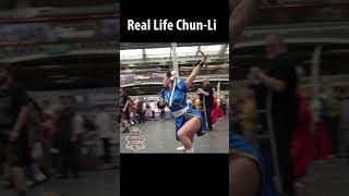 Chun Li Cosplay Street Fighter London Film and Comic Con Shorts [upl. by Anin]