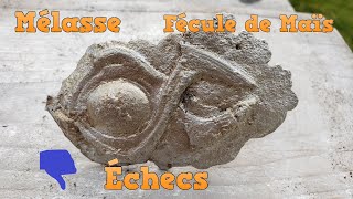 Échecs Test de différents liants pour le sable de fonderie Mélasse et Fécule de Maïs [upl. by Bendicta495]