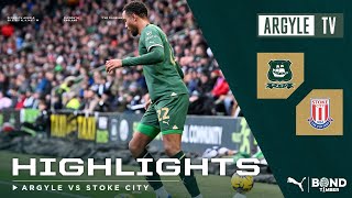 Plymouth Argyle v Stoke City highlights [upl. by Eelaroc486]