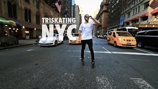 Triskating NYC  Powerslide Imperial Megacruiser 125 [upl. by Naget]