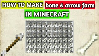 How to make arrow and bone farm in Minecraft [upl. by Ayaet83]