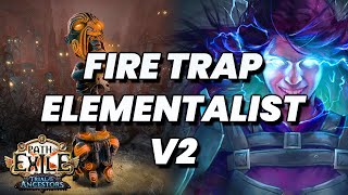 My Favorite League Starter  Fire Trap Elementalist for 322 [upl. by Prospero]