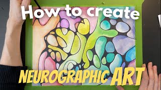 Neurographic Art  Art Therapy Step by Step Instructions [upl. by Maribelle]