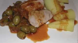 Filet mignon de porc facile sauce aux olives [upl. by Suki]