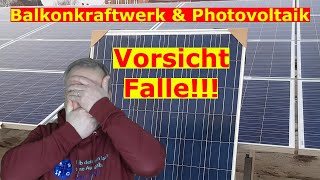 Balkonkraftwerk zusammen mit Photovoltaik betreiben  darauf müsst ihr achten [upl. by Diarmid478]