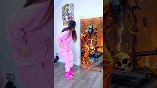 Very Scary Mirror On Halloween 🎃 katebrush shorts viral halloween [upl. by Anivlek]