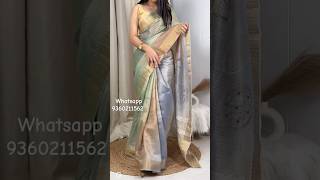 Price 1600 whatsapp 9360211562 cotton silk saree saree shorts sarees trending sareedraping [upl. by Hogarth16]