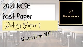 2021 KCSE BIOLOGY PAPER 1 QUESTION 17 [upl. by Eillor]