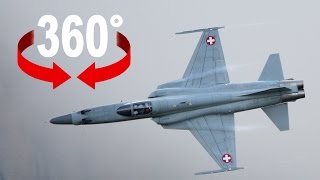 Fliege im Kampfjet durchs Gewitter 360GradVideo [upl. by Natsyrk332]