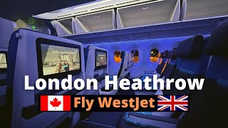 WESTJET Calgary to London Heathrow  Economy Class Trip Report  Boeing 787900 Dreamliner [upl. by Letsyrc]