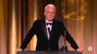 Steve Martin receives an Honorary Award at the 2013 Governors Awards [upl. by Lilybel]