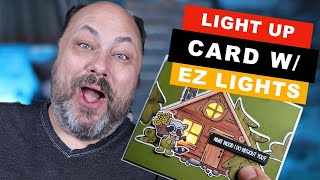 Creating an EZ Lights Light Up Card with LDRS Creative Stamps and Dies [upl. by Einnoj]